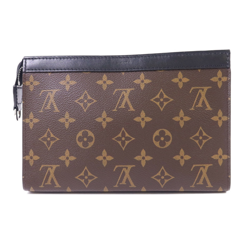 LOUIS VUITTON Monogram Macassar Gaston Wearable Wallet銀扣肩背袋-1