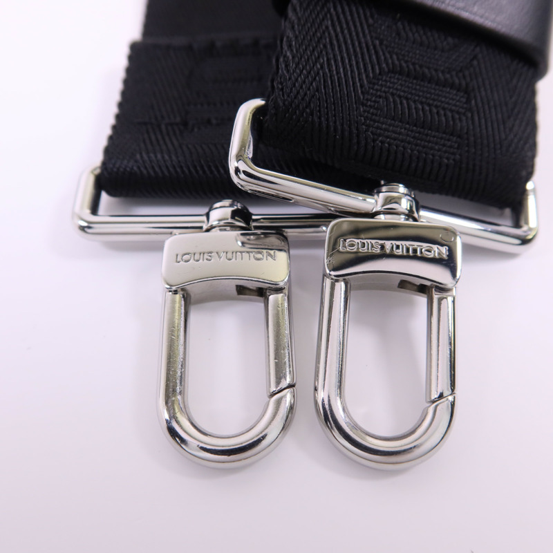 LOUIS VUITTON Monogram Macassar Gaston Wearable Wallet銀扣肩背袋-6