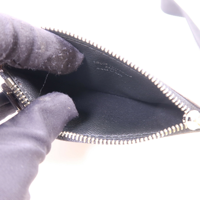 LOUIS VUITTON Monogram Macassar Gaston Wearable Wallet銀扣肩背袋-11