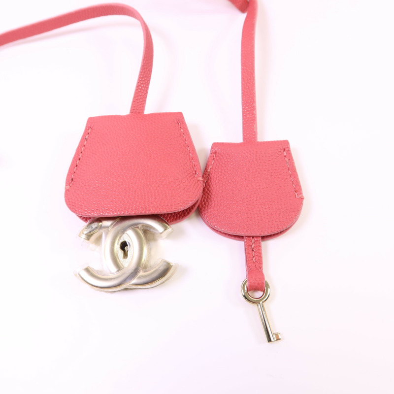 CHANEL 牛皮皮革Vanity Case金扣手挽肩背兩用袋-9