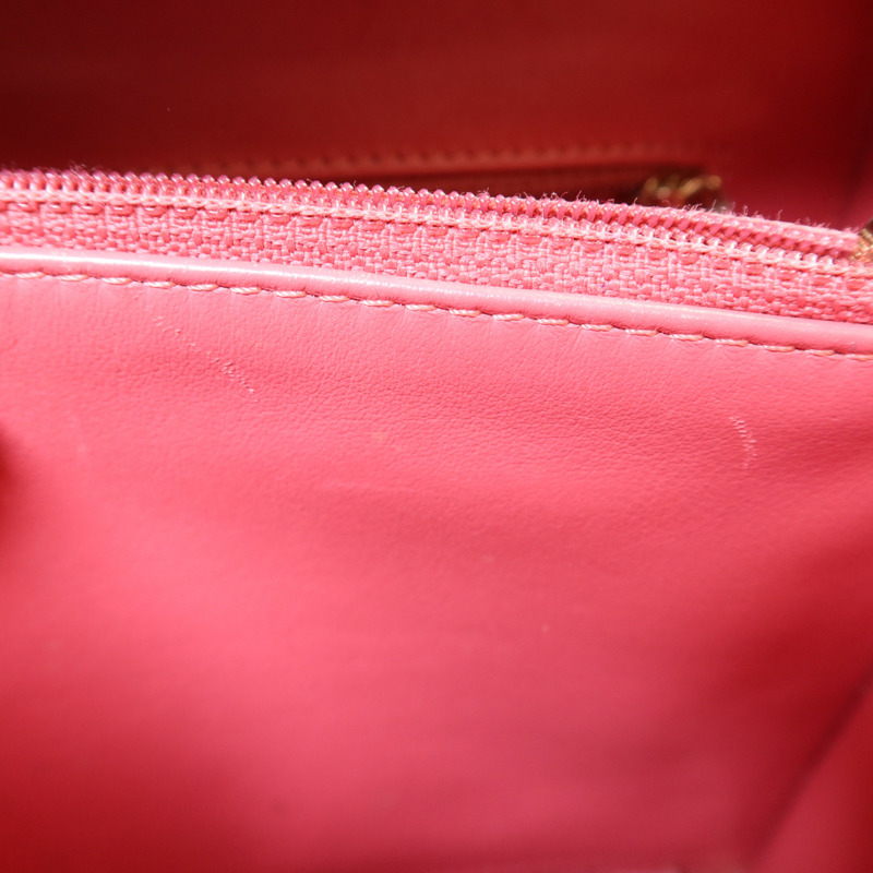 CHANEL 牛皮皮革Vanity Case金扣手挽肩背兩用袋-21