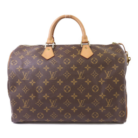 LOUIS VUITTON Monogram Speedy 35金扣手挽袋