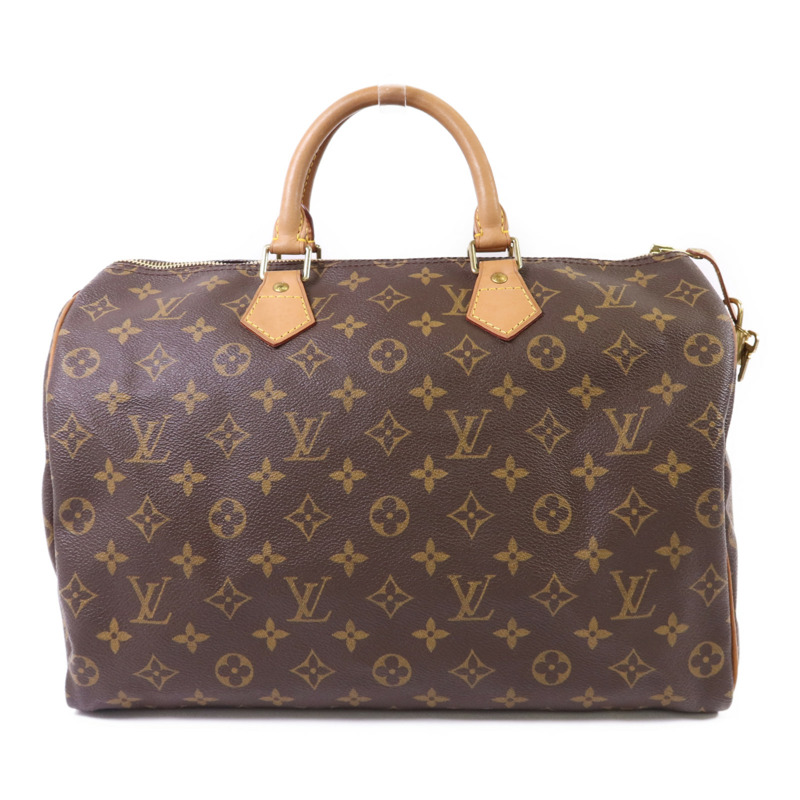 LOUIS VUITTON Monogram Speedy 35金扣手挽袋-0