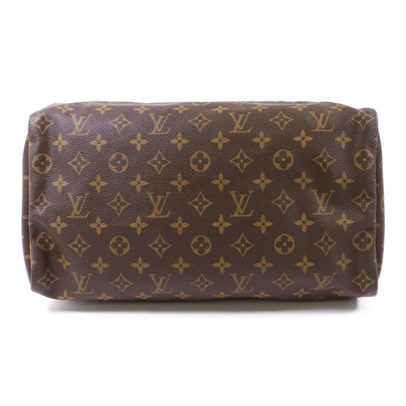 LOUIS VUITTON Monogram Speedy 35金扣手挽袋-3
