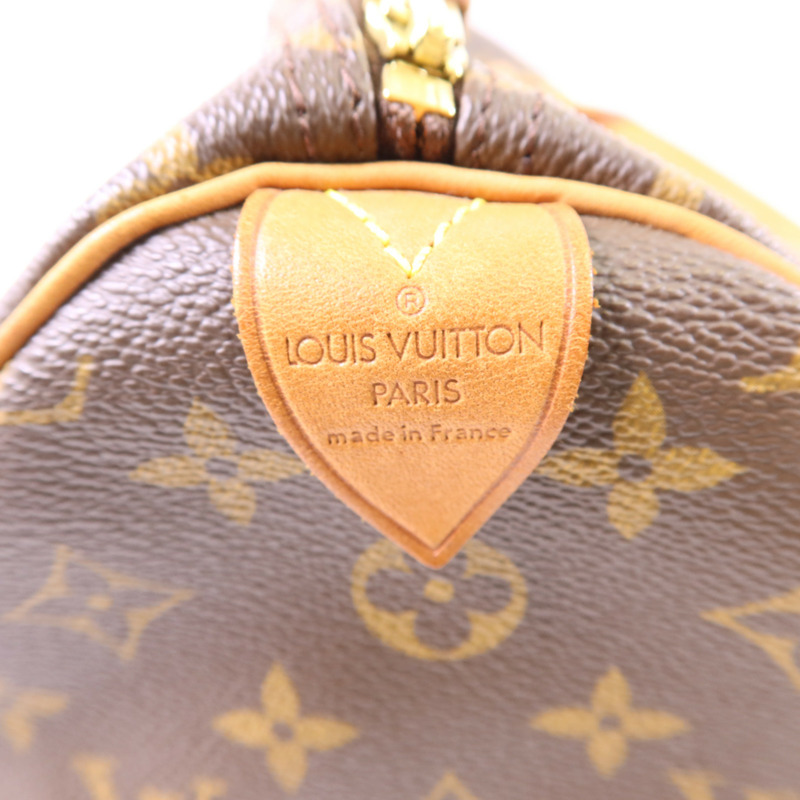 LOUIS VUITTON Monogram Speedy 35金扣手挽袋-6