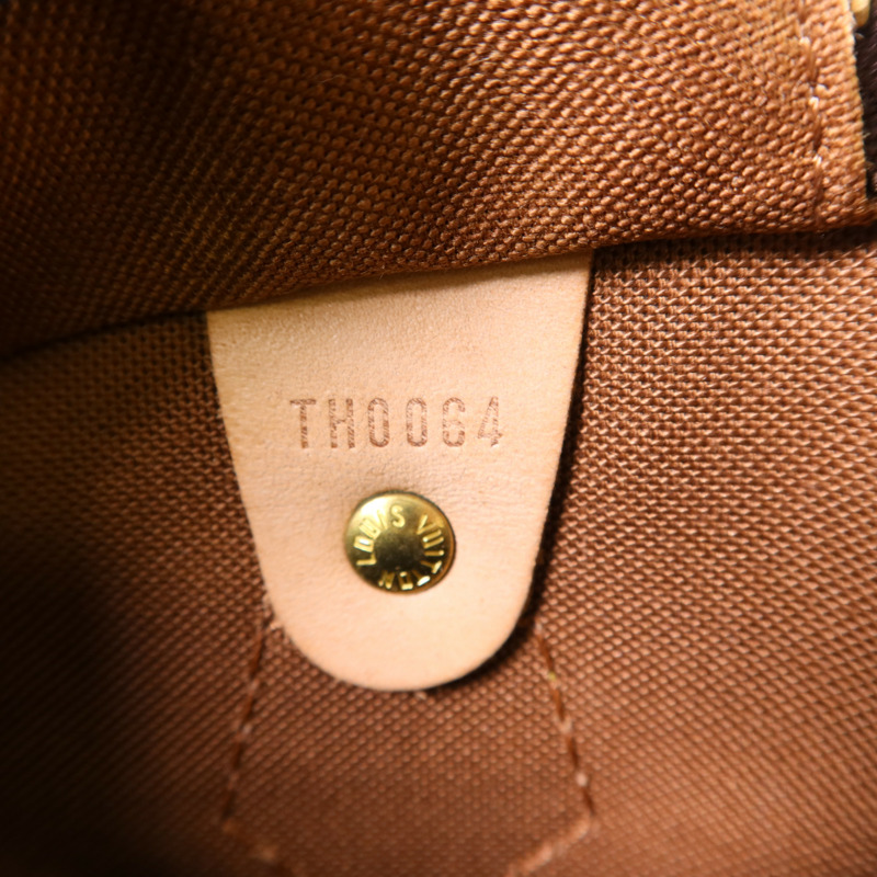 LOUIS VUITTON Monogram Speedy 35金扣手挽袋-7