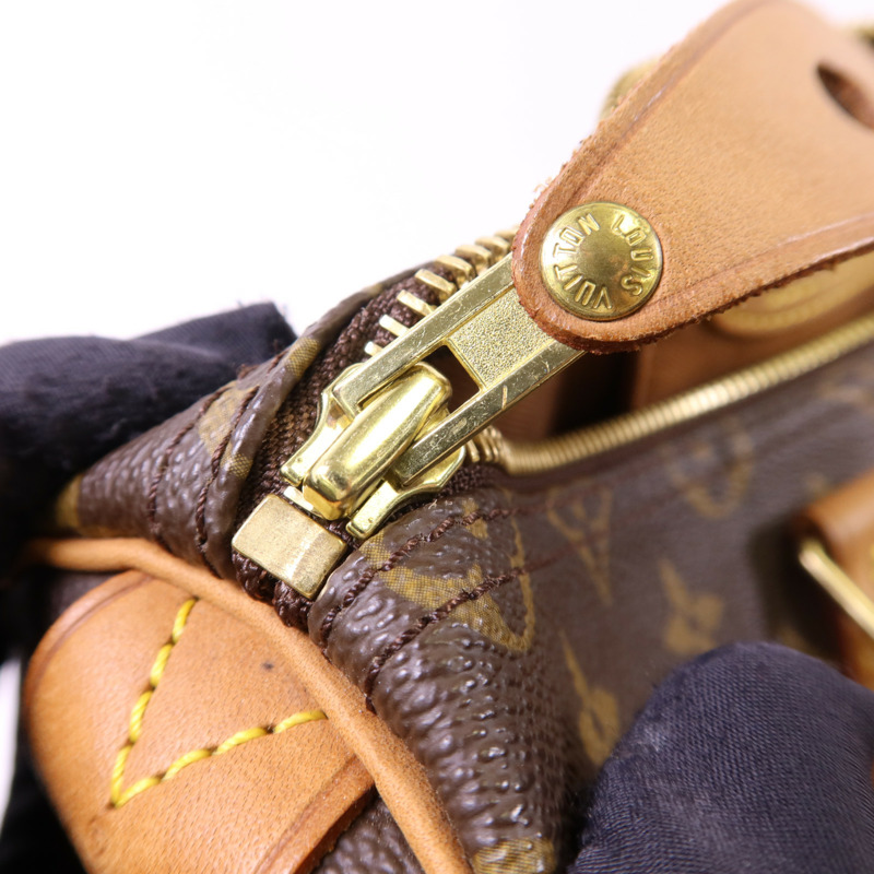 LOUIS VUITTON Monogram Speedy 35金扣手挽袋-9