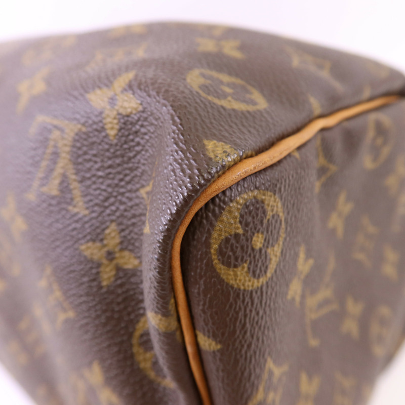 LOUIS VUITTON Monogram Speedy 35金扣手挽袋-13