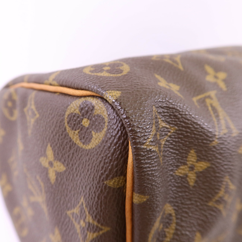 LOUIS VUITTON Monogram Speedy 35金扣手挽袋-14