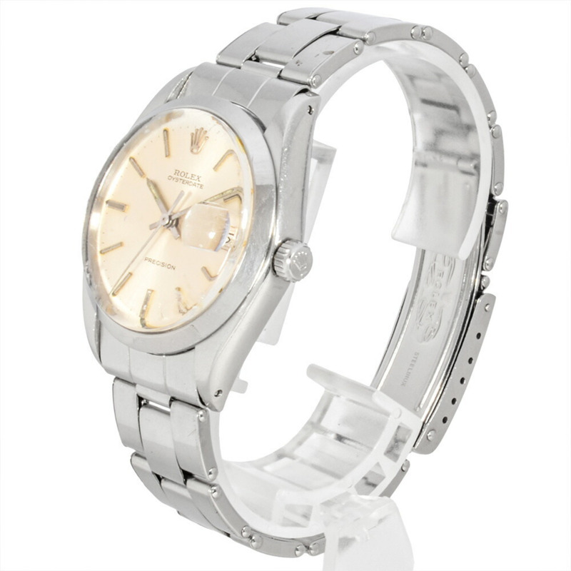 勞力士 ROLEX 6694 蠔式恆動精密型 22*****（約1967年）手動上鍊銀色錶盤女士腕錶-1