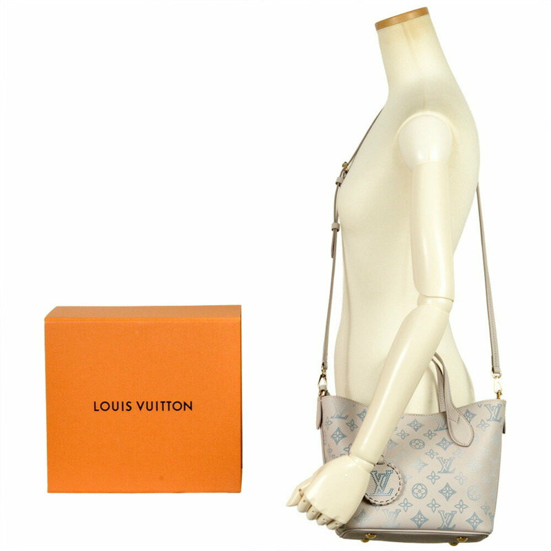 路易威登 Blossom PM Monogram Mahina 手提包 M12088，附 RFID（IC 晶片）和 Bloom 功能-9