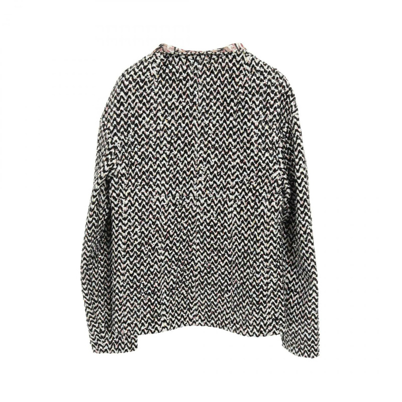 香奈兒 COCO 標誌紐帶 其他外套 P75219V66764 棉 黑白多色 二手 女-1