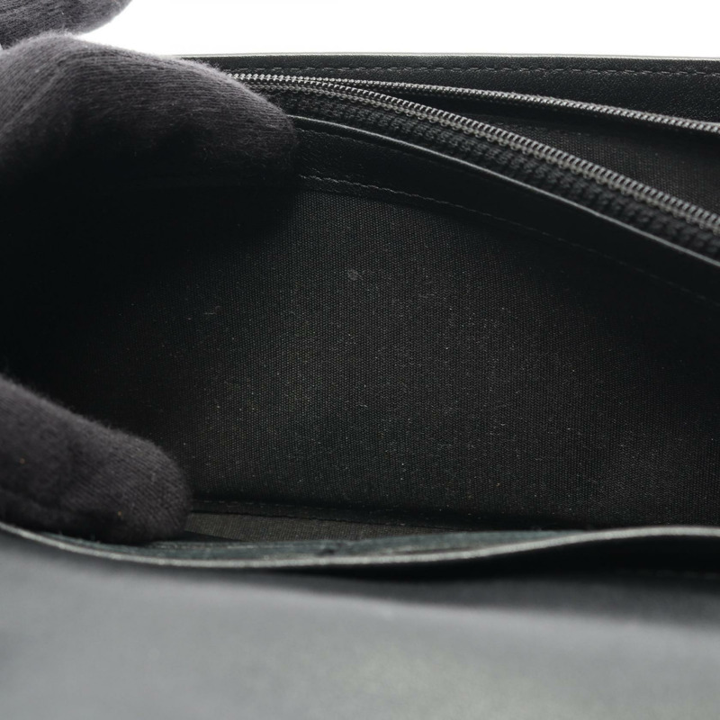 香奈兒 COCO Mark 雙折長皮夾，粒面小牛皮，黑色，二手，女士-5