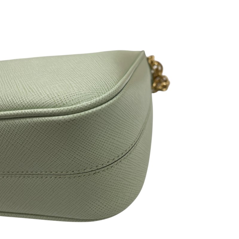 PRADA 普拉達 Re-Edition 2005 二合一腋下包 皮革 薄荷綠 金釦-7