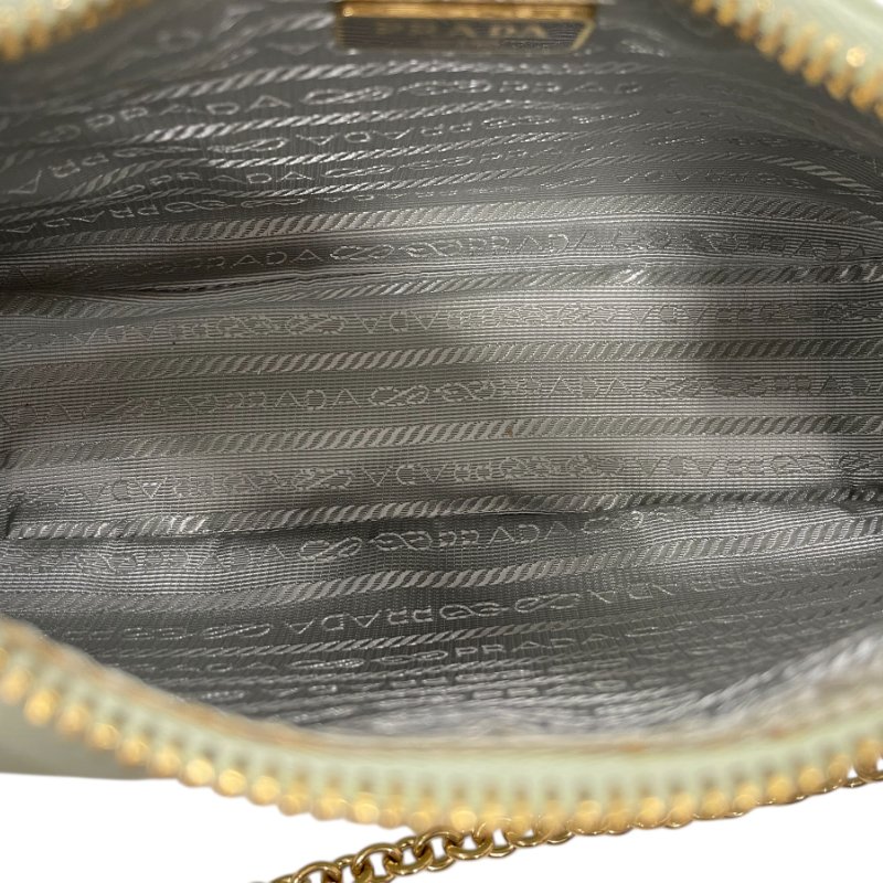 PRADA 普拉達 Re-Edition 2005 二合一腋下包 皮革 薄荷綠 金釦-10