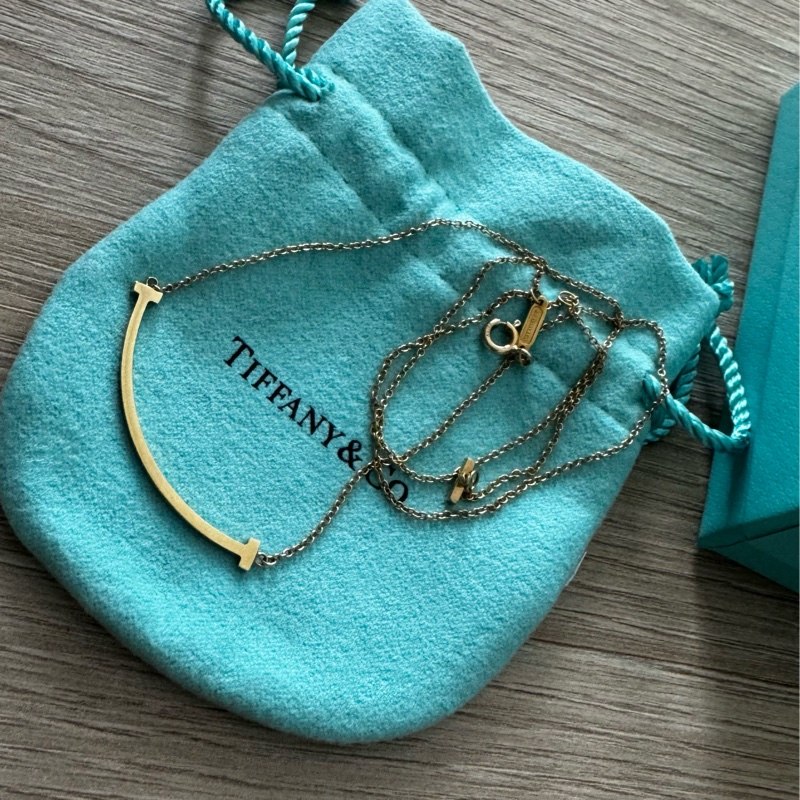 Tiffany & Co. T Smile 鏈墜 微笑項鍊 18k金 小號-2