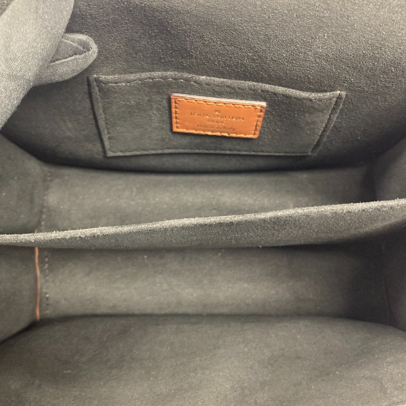 LOUIS VUITTON 路易威登 M44580 MINI DAUPHINE 信封包 PVC帆布 老花/反轉老花 棕色 金釦-10