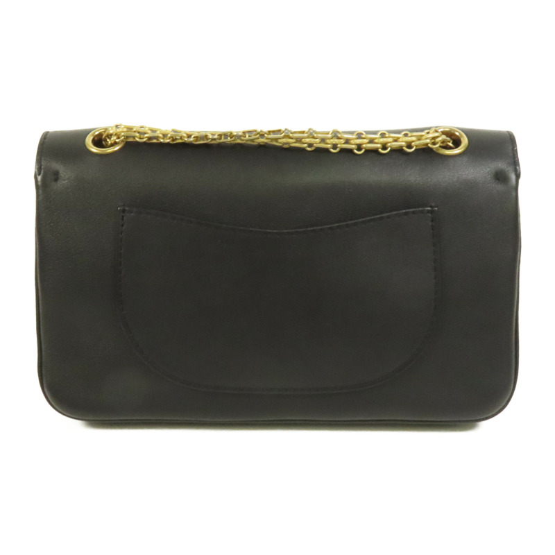 CHANEL 牛皮皮革Chain Shoulder金扣鏈帶肩背袋-1