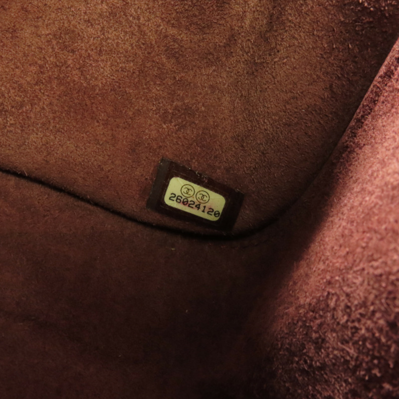 CHANEL 牛皮皮革Chain Shoulder金扣鏈帶肩背袋-9