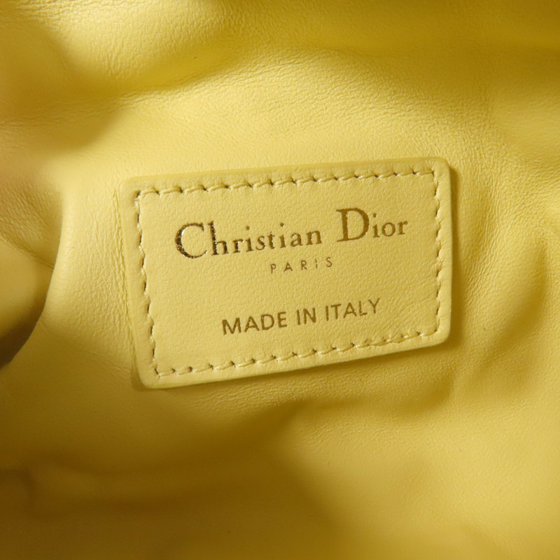 Dior 牛皮皮革Travel Nomad Pouch Small金扣手挽袋-8