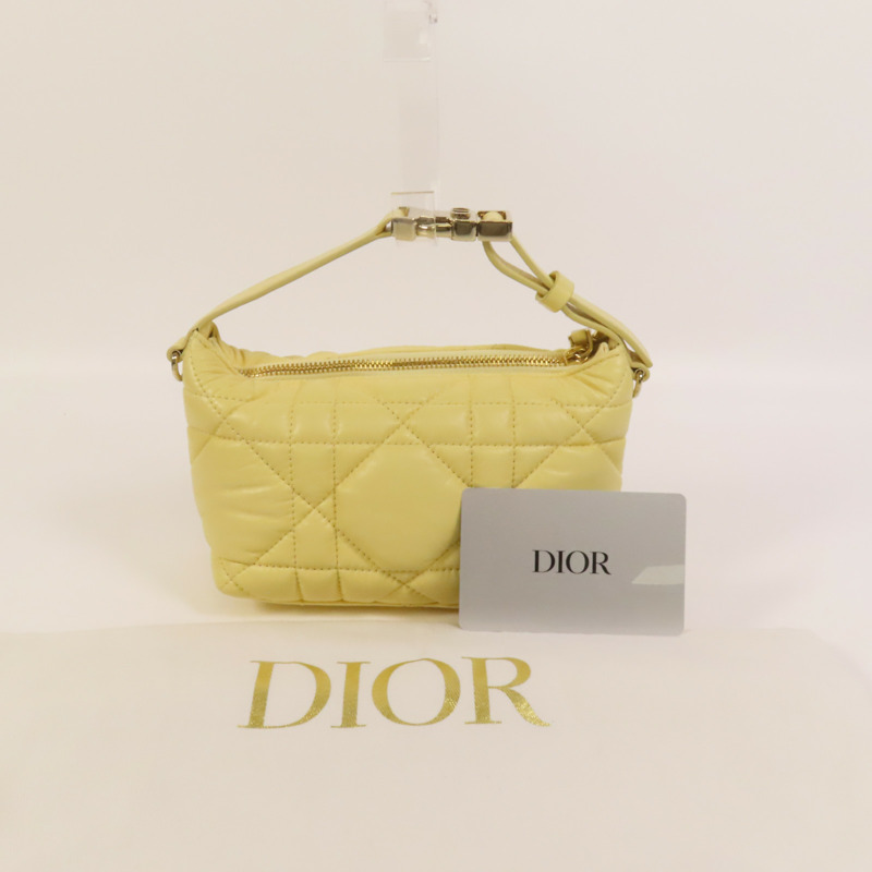 Dior 牛皮皮革Travel Nomad Pouch Small金扣手挽袋-10