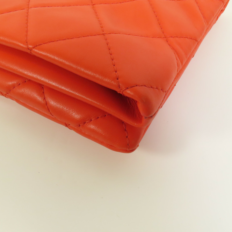 CHANEL 羊皮皮革Clutch金扣手拿包-13