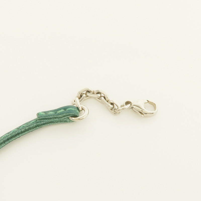 HERMES Milo皮革Carmencita銀扣掛飾/書籤-5