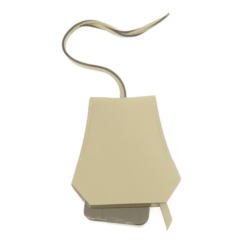 HERMES Swift皮革Clochette Narcisse掛飾-1