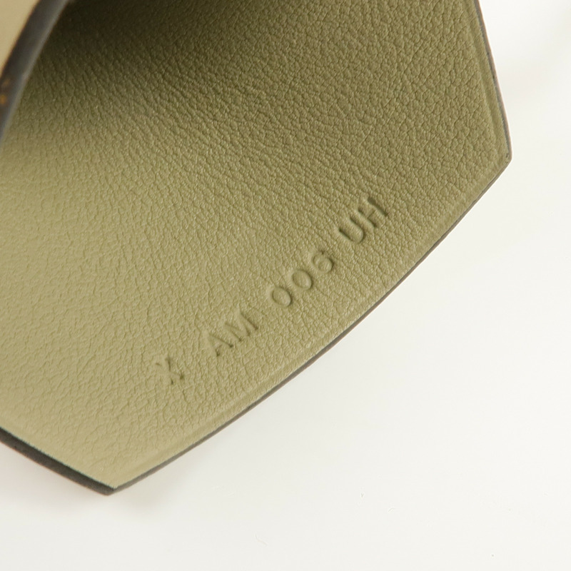 HERMES Swift皮革Clochette Narcisse掛飾-7