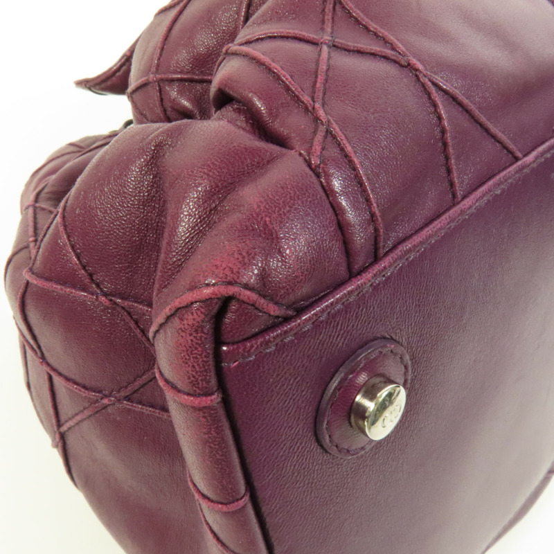 Dior 牛皮皮革Cannage銀扣肩背袋-12