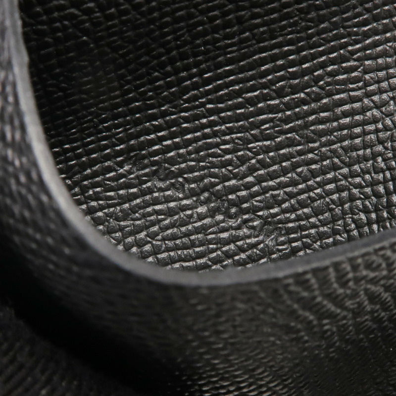 HERMES Epsom皮革Bearn Card Holder銀扣卡片套Noir-15