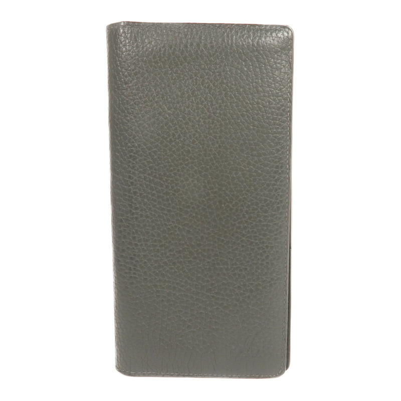 LOUIS VUITTON 牛皮皮革Brazza Long Wallet銀扣長錢包-0