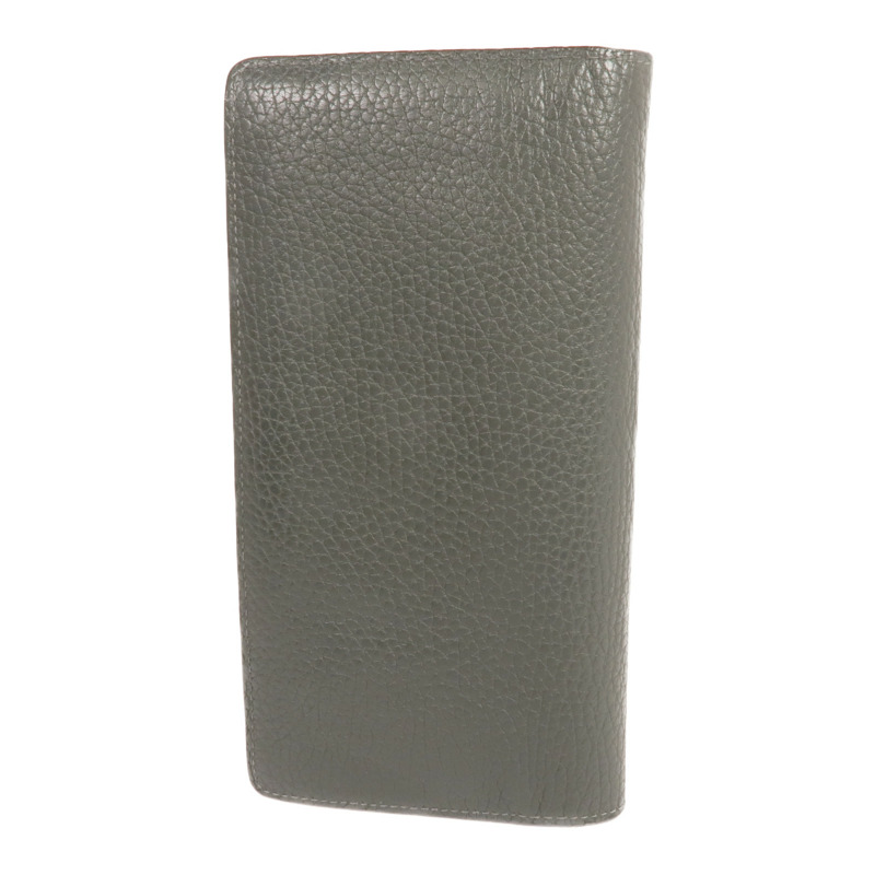 LOUIS VUITTON 牛皮皮革Brazza Long Wallet銀扣長錢包-1