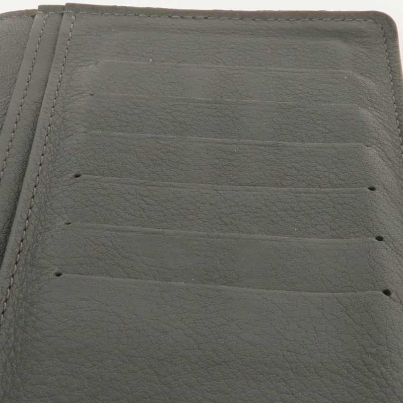 LOUIS VUITTON 牛皮皮革Brazza Long Wallet銀扣長錢包-9