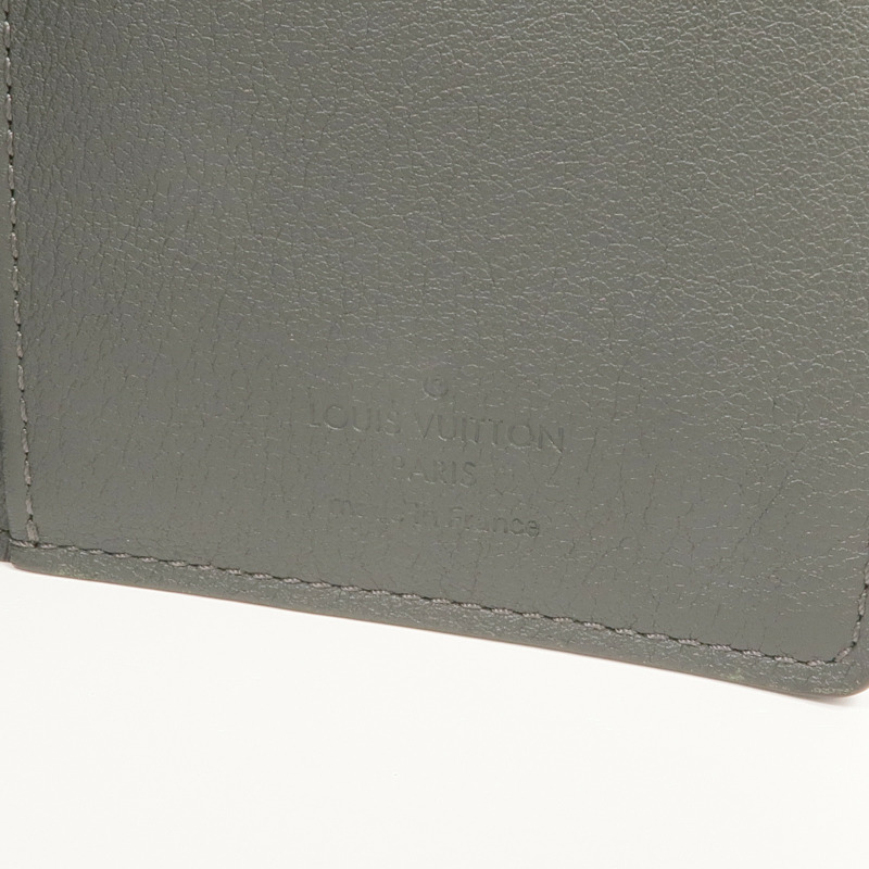 LOUIS VUITTON 牛皮皮革Brazza Long Wallet銀扣長錢包-10