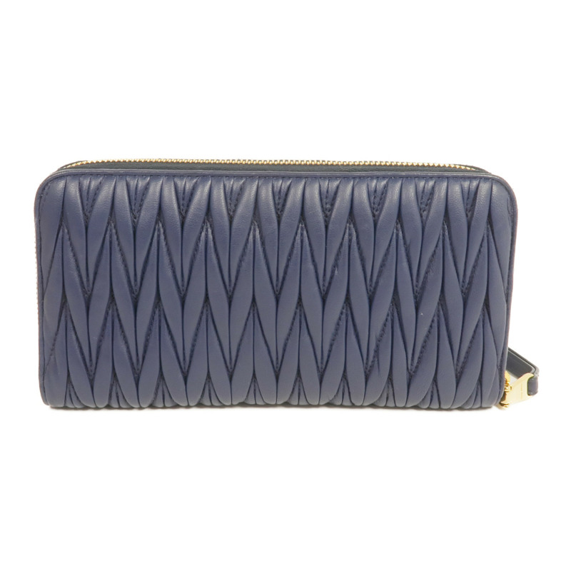 Miu Miu 羊皮皮革Long Wallet金扣長錢包-1