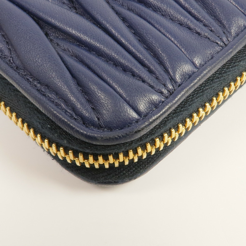 Miu Miu 羊皮皮革Long Wallet金扣長錢包-8