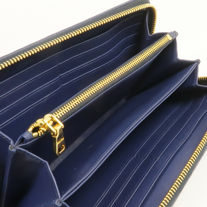 Miu Miu 羊皮皮革Long Wallet金扣長錢包-11