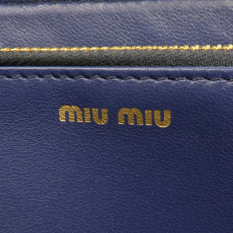 Miu Miu 羊皮皮革Long Wallet金扣長錢包-14