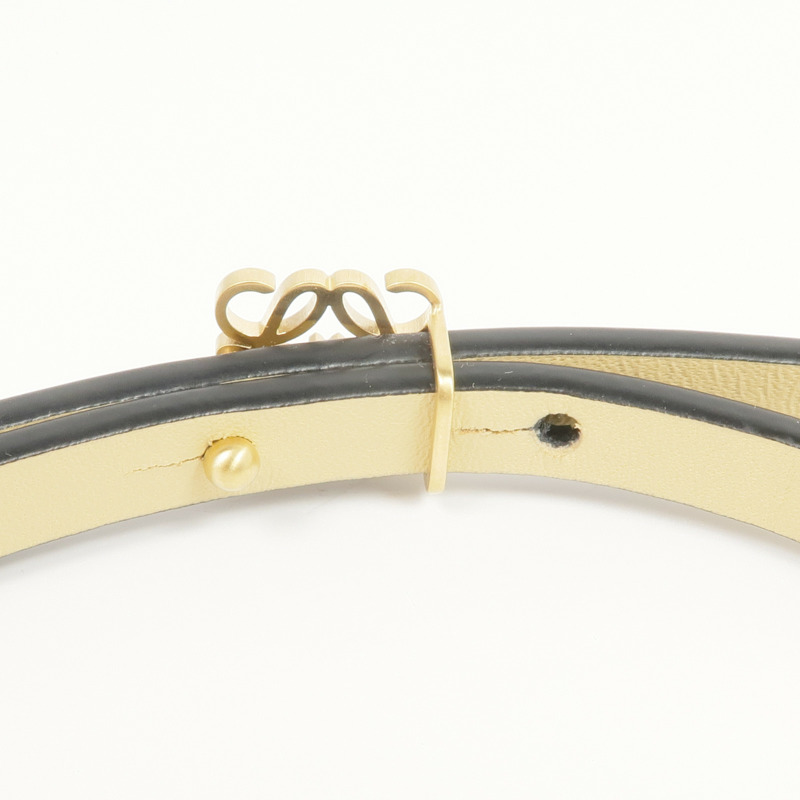 LOEWE 牛皮皮革Belt金扣皮帶-4