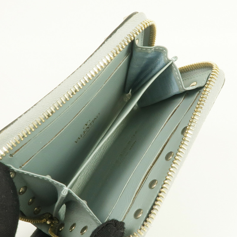 Valentino 皮革Card/Coin Case金扣零錢包/卡片套-7