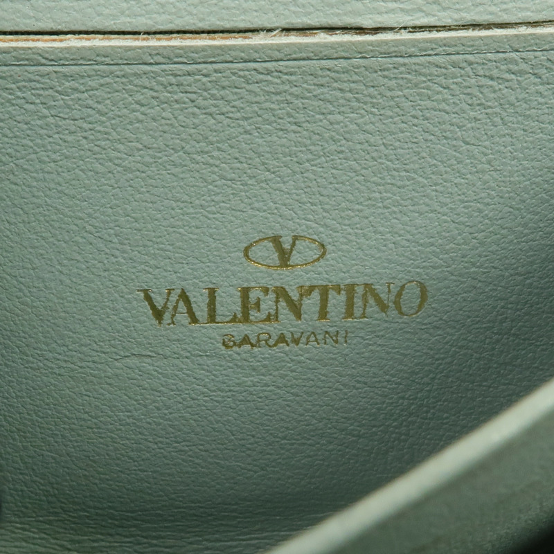 Valentino 皮革Card/Coin Case金扣零錢包/卡片套-8