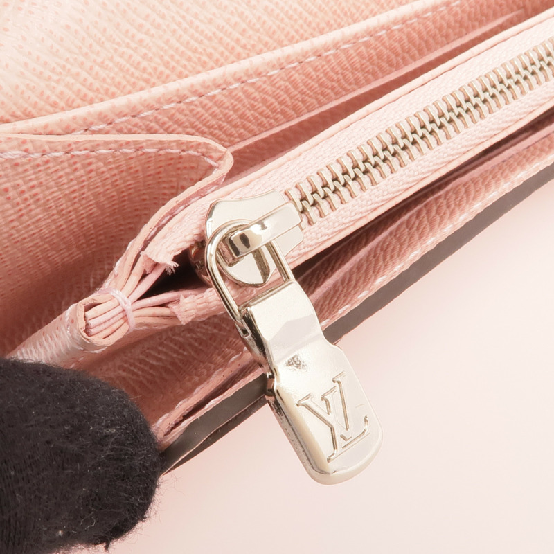 LOUIS VUITTON Epi Portefeuille Sarah Wallet銀扣長錢包-13