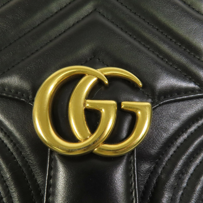 GUCCI 牛皮皮革GG Marmont金扣手挽肩背兩用袋-6