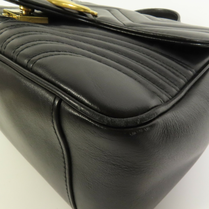 GUCCI 牛皮皮革GG Marmont金扣手挽肩背兩用袋-11