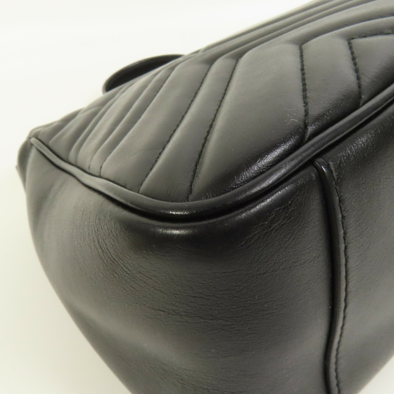 GUCCI 牛皮皮革GG Marmont金扣手挽肩背兩用袋-12