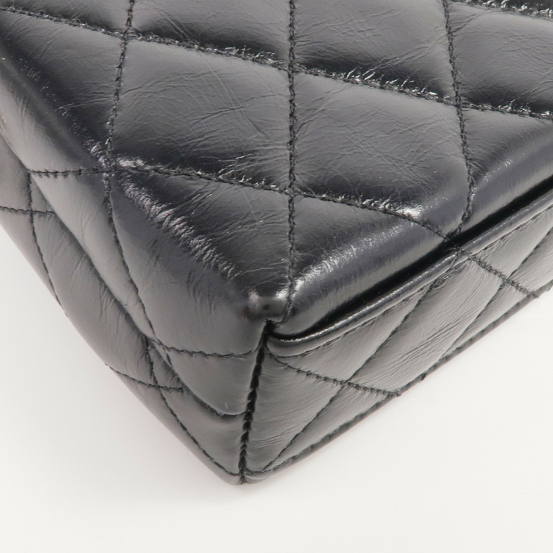 CHANEL 牛皮皮革Kelly Nano金扣手挽肩背兩用袋-8