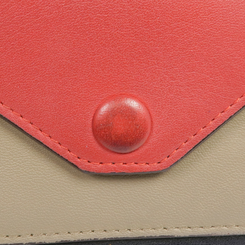 CELINE 牛皮皮革Trifold Wallet金扣錢包-10