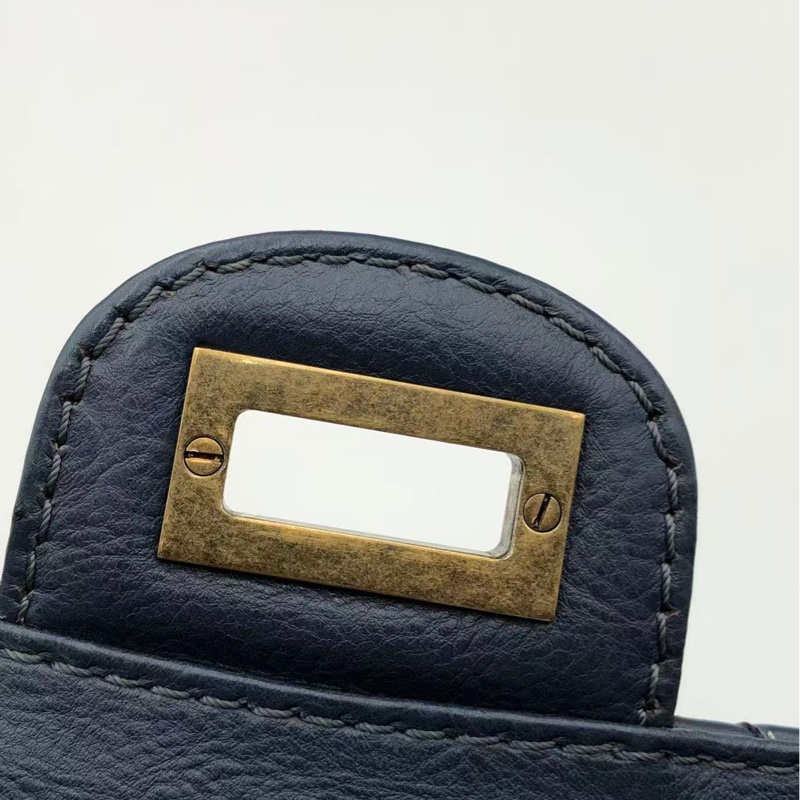 二手Chanel2.55大mini藍色鏈條包-18