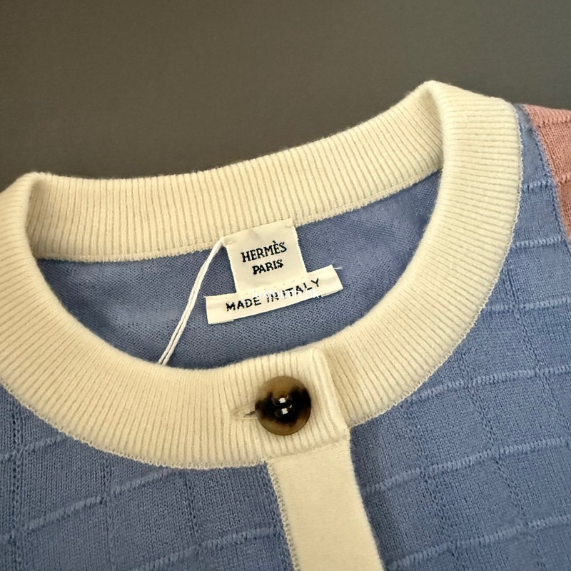 全新 現貨🧡 Hermes "Coaching remix" long-sleeve cardigan 女裝 羊毛 外套 Size 38 🐴-5